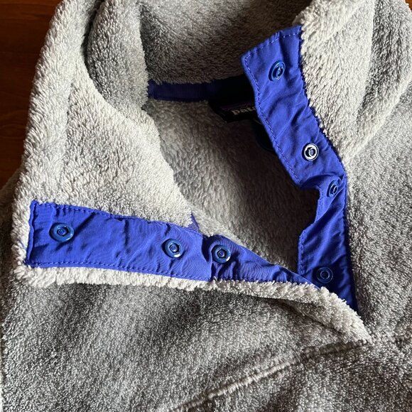 Patagonia gray and purple-blue Re-Tool pullover S - Picture 4 of 11